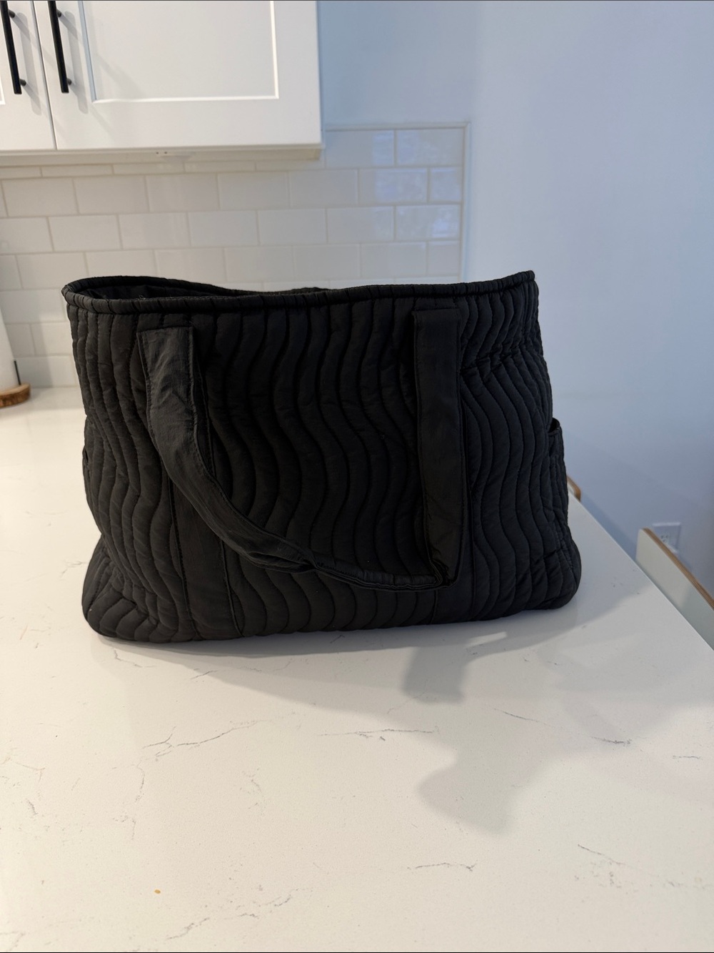 Aime Leon Dore Quilted Black Tote Bag